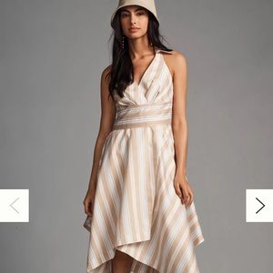 Maeve by Anthropologie Asymmetrical Wrap Shirt Dress Size 12 NWT